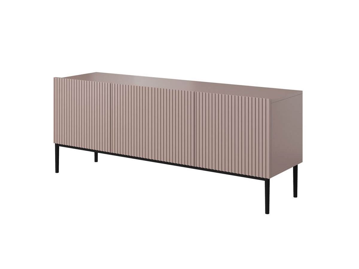 KASHA 150 cm TV-meubel met zwarte poten