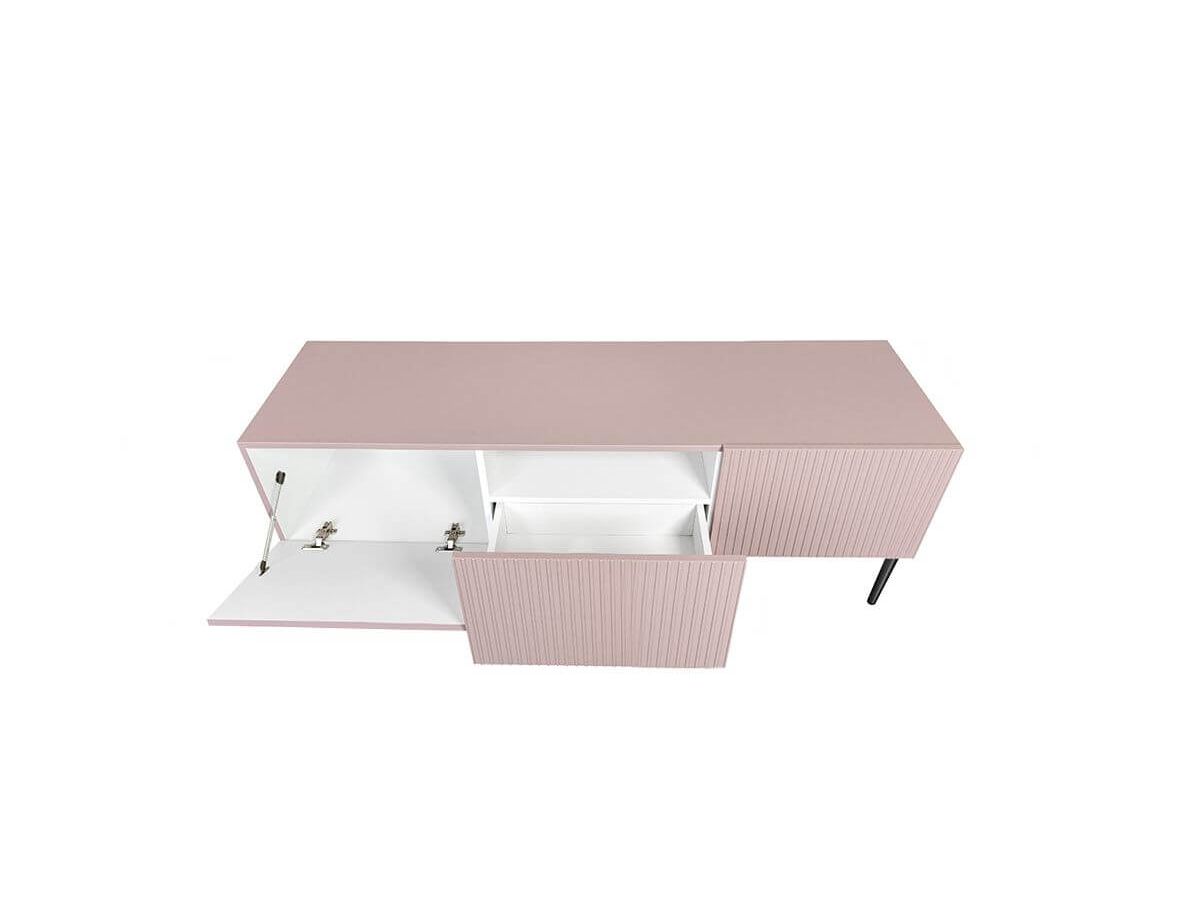 KASHA 150 cm TV-meubel met zwarte poten