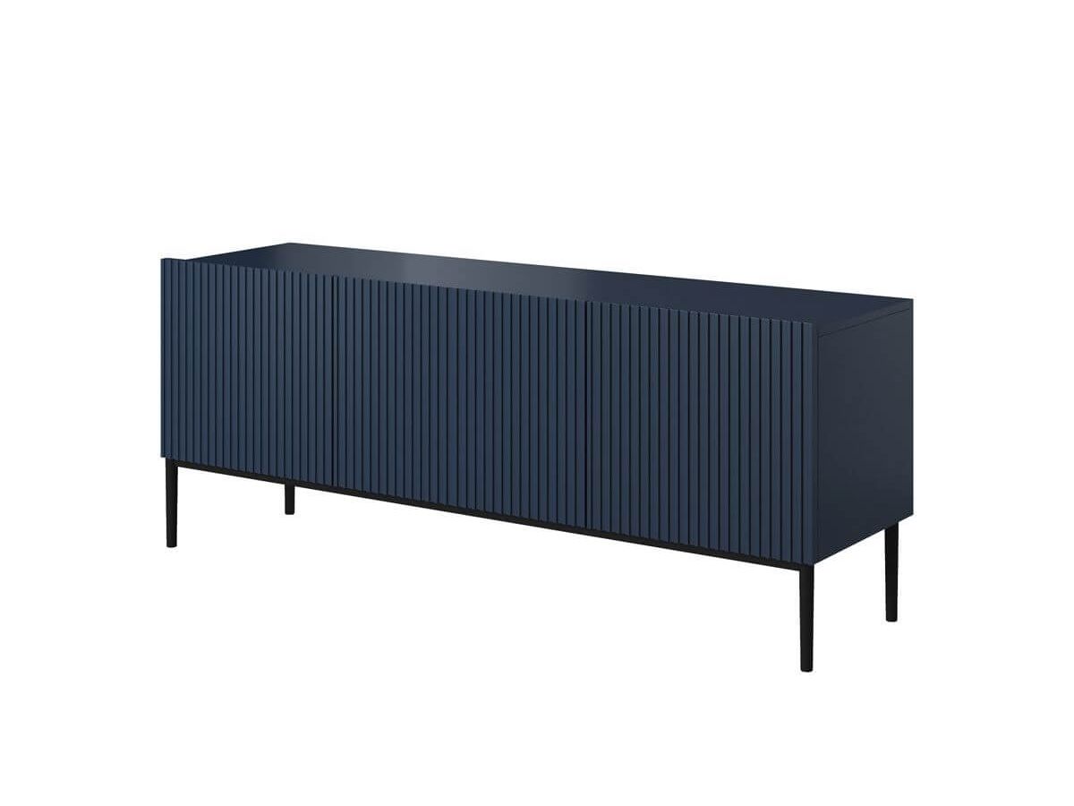KASHA 150 cm TV-meubel met zwarte poten