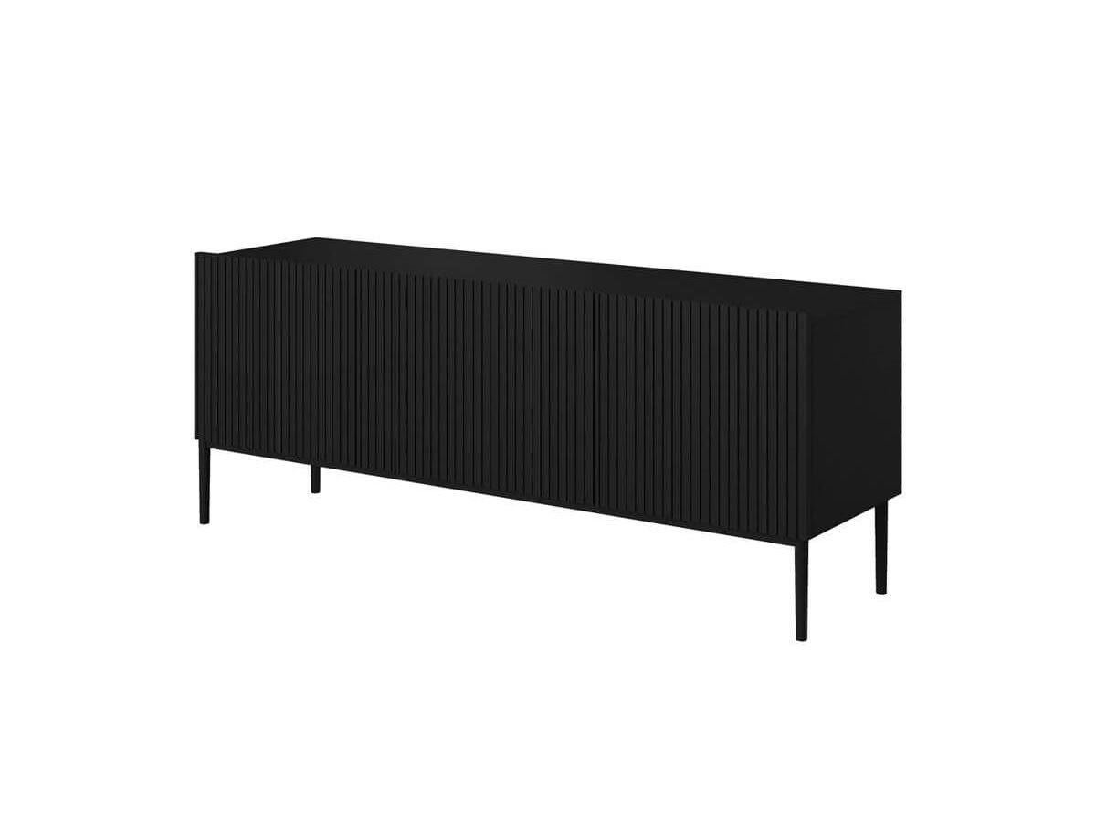 KASHA 150 cm TV-meubel met zwarte poten
