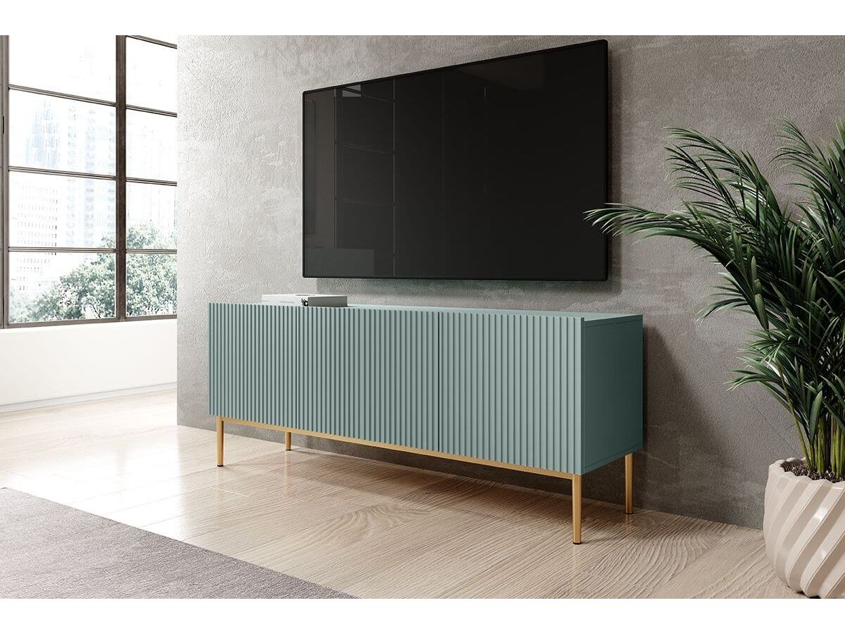KASHA 150 cm tv-meubel met gouden poten