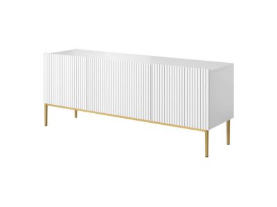 Meuble TV 150 cm KASHA Pieds or
