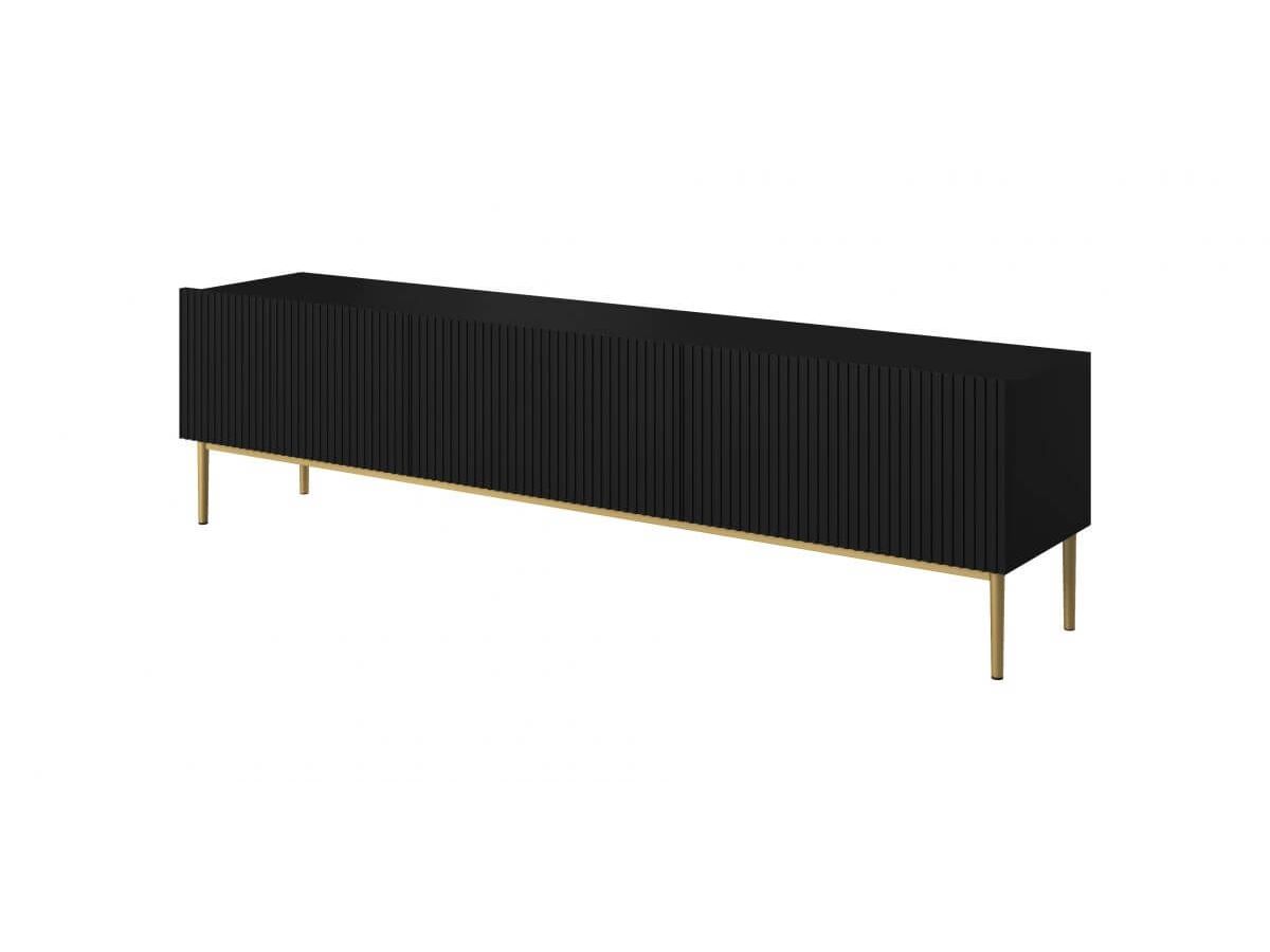 Meuble TV 200 cm KASHA pieds or