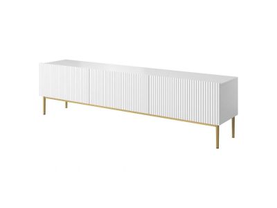 Meuble TV 200 cm KASHA Pieds or
