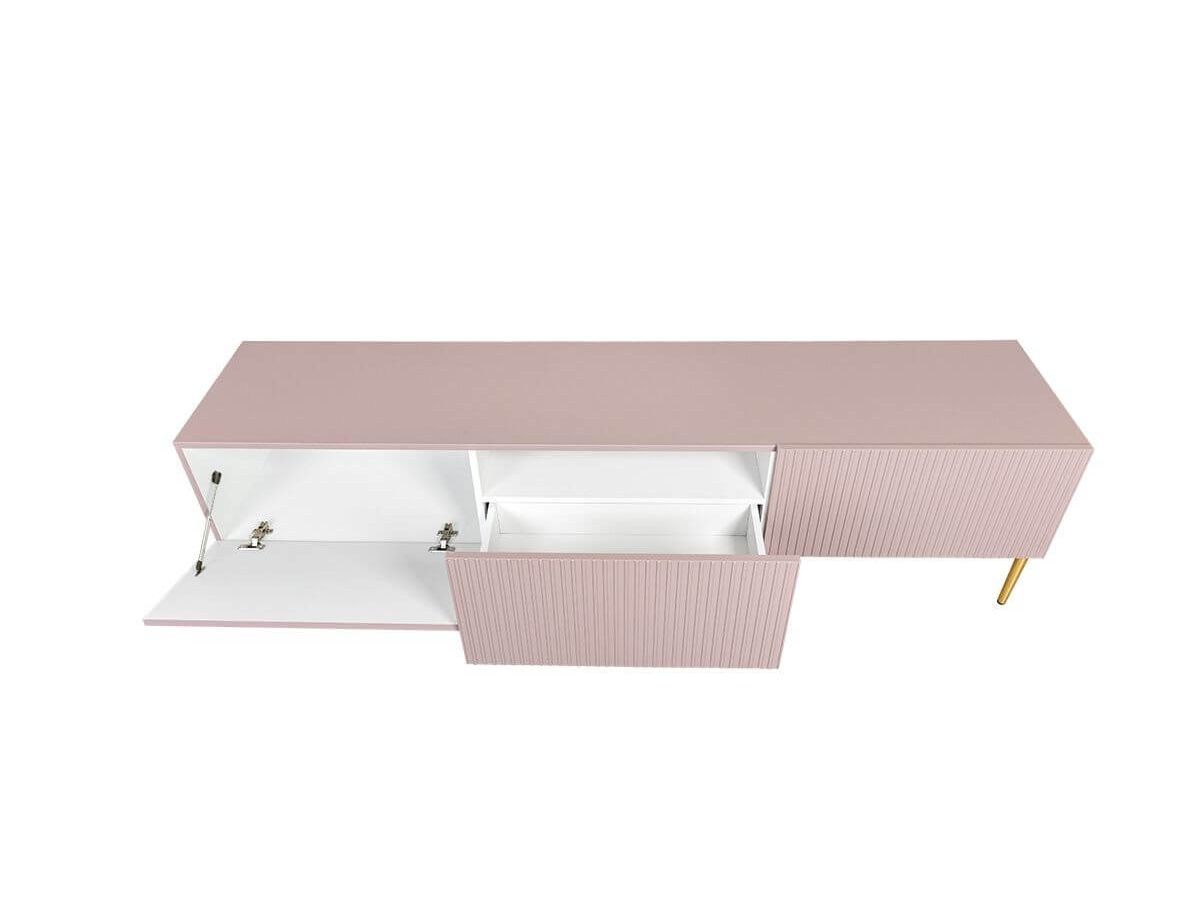 KASHA 200 cm tv-meubel met gouden poten