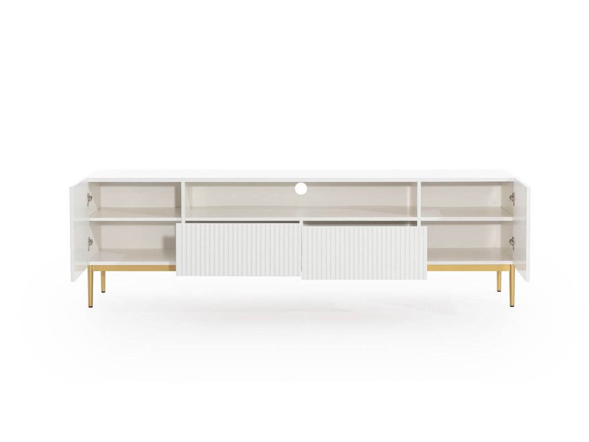 KASHA 200 cm tv-meubel met nis Gouden poten