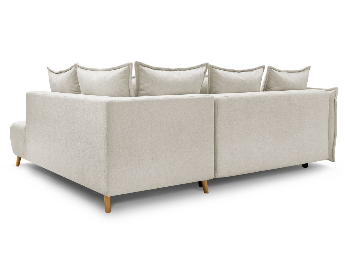 Canapé d'angle L convertible coffre NESSA