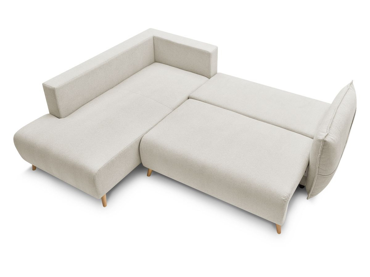 Canapé d'angle L convertible coffre NESSA