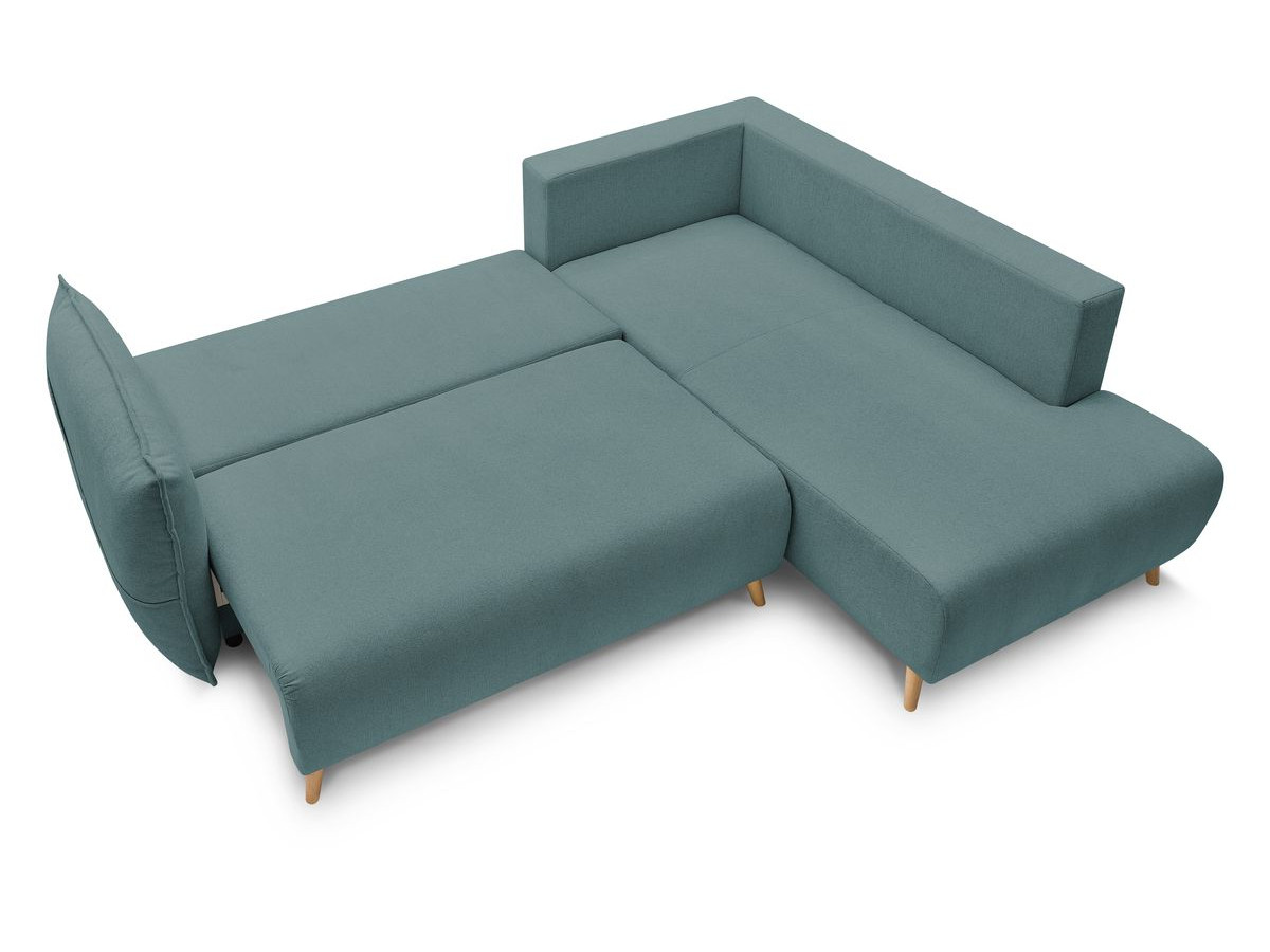 Canapé d'angle L convertible coffre NESSA