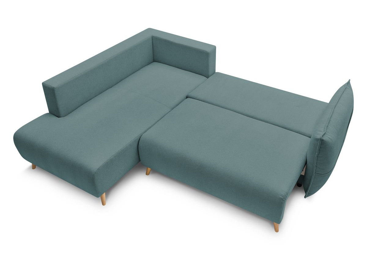 Canapé d'angle L convertible coffre NESSA