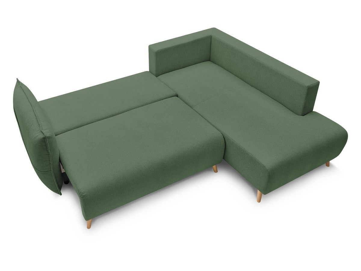 Canapé d'angle L convertible coffre NESSA