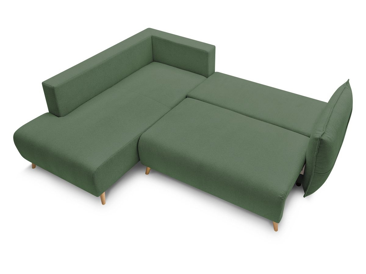 Canapé d'angle L convertible coffre NESSA