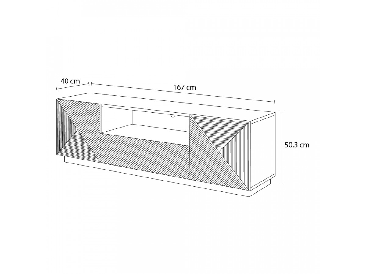 ALICE 167 cm TV-meubel met nis