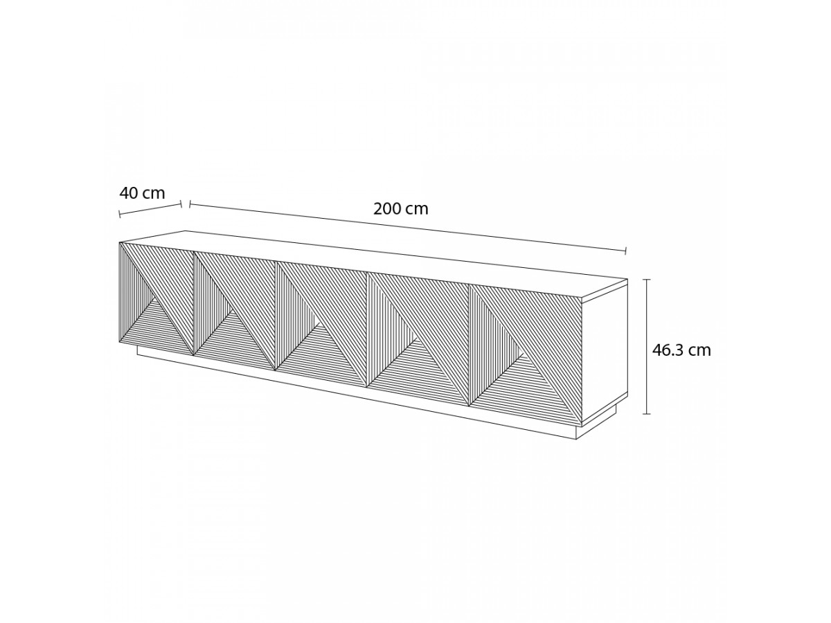 ALICE 200 cm tv-meubel