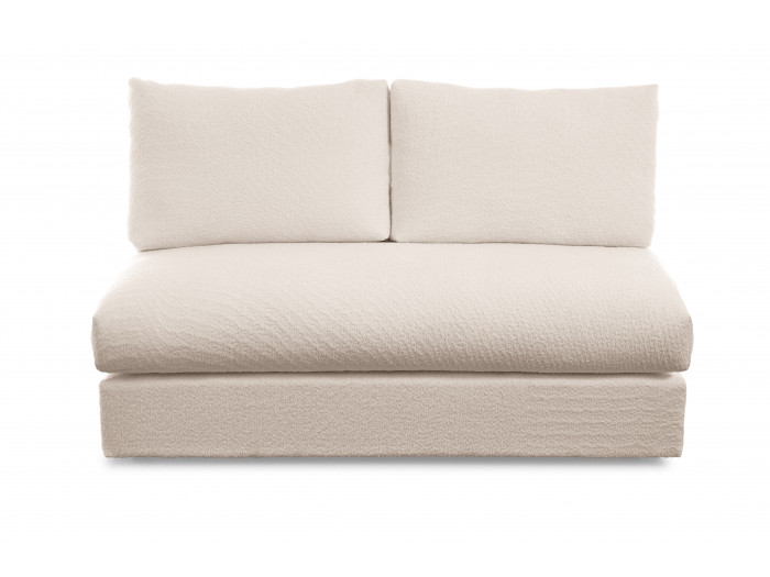 Chauffeuse 2 places pour canapé modulable PARIS tissu bouclé