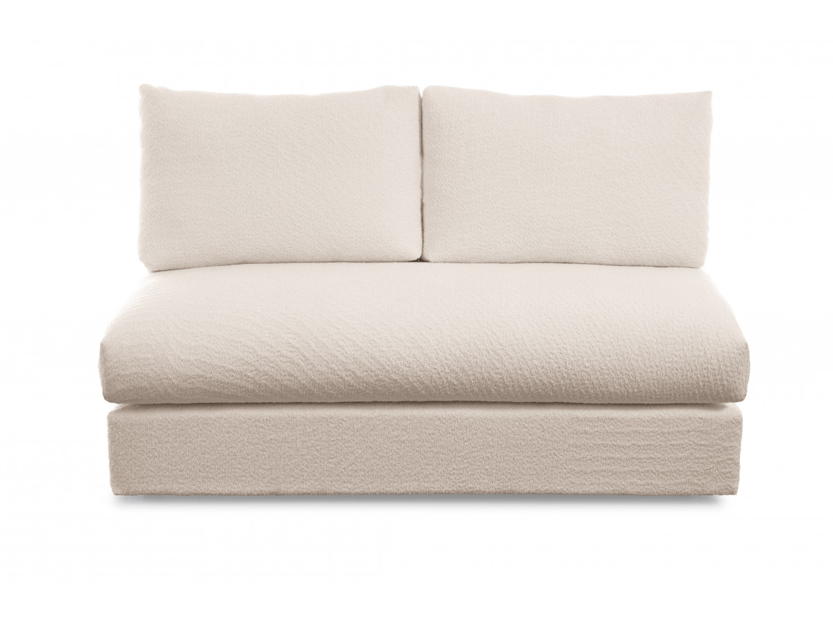 2-zits fauteuil voor de modulaire bank PARIS in badstof