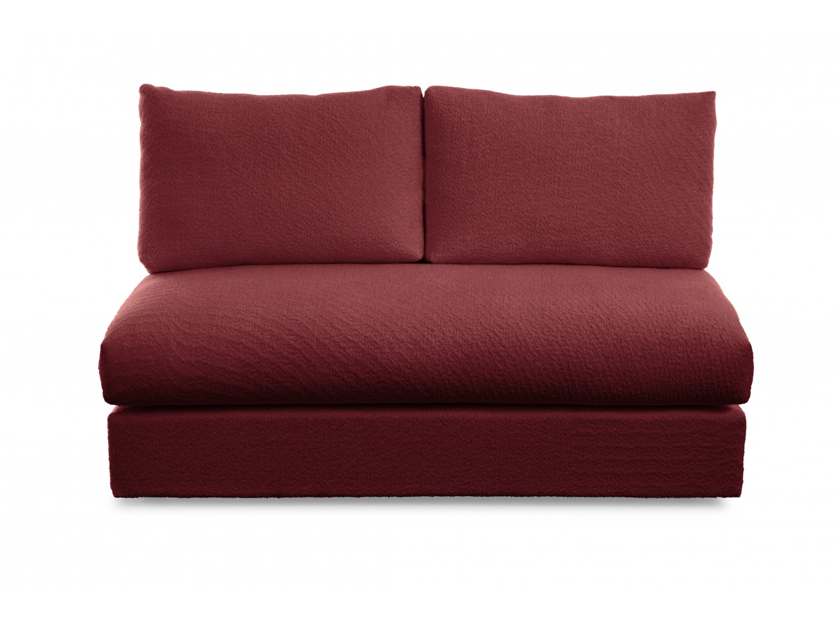 Chauffeuse 2 places pour canapé modulable PARIS tissu bouclette