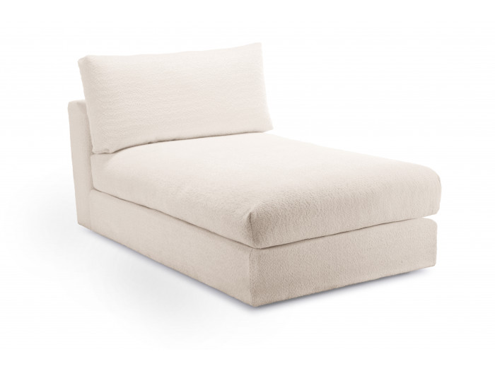 Méridienne pour canapé modulable PARIS tissu bouclé