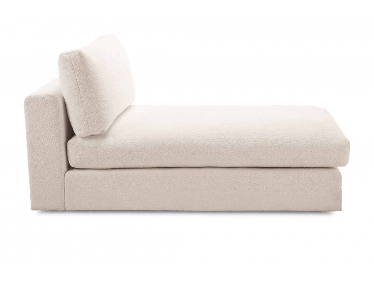 Méridienne pour canapé modulable PARIS bouclette beige — vue 5