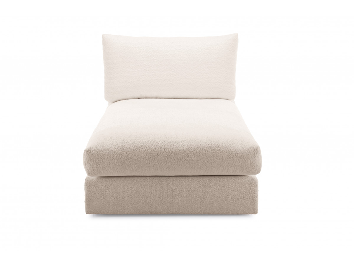 Canapé d'angle fixe EVEREST tissu chiné - Orange - Angle droit - 10 coussins