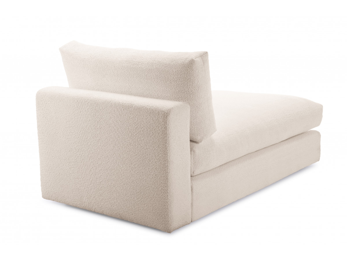 Canapé d'angle fixe EVEREST tissu chiné - Orange - Angle droit - 10 coussins