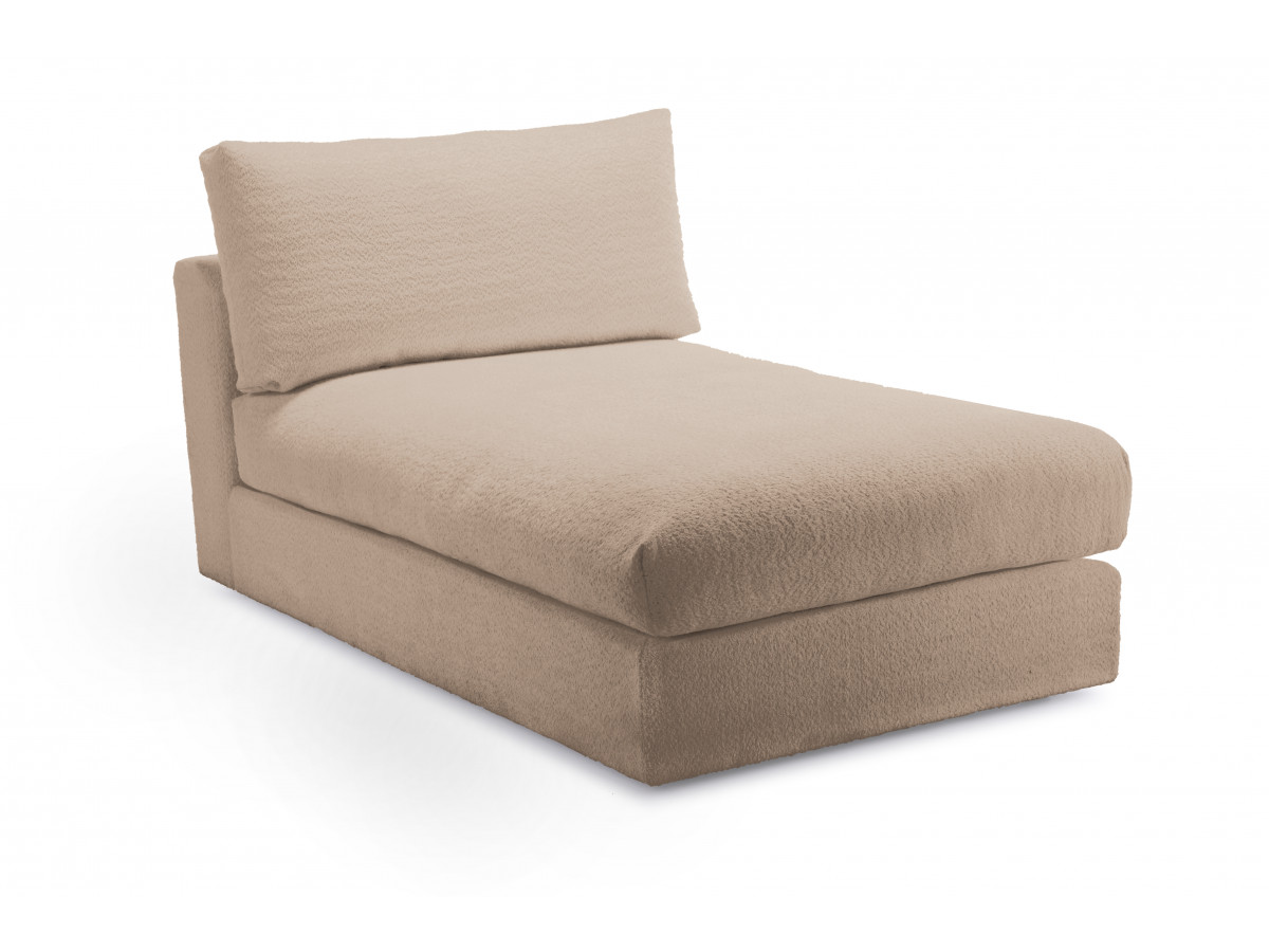 Canapé d'angle fixe EVEREST tissu chiné - Orange - Angle droit - 10 coussins