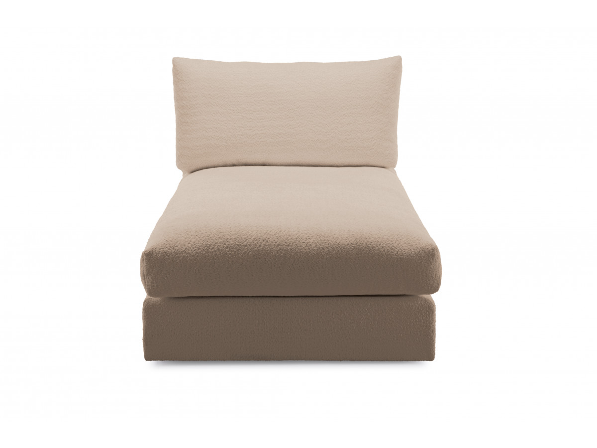 Canapé d'angle fixe EVEREST tissu chiné - Orange - Angle droit - 10 coussins