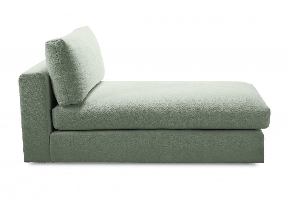 Méridienne pour canapé modulable PARIS bouclette vert — vue 5