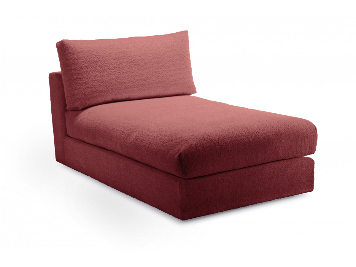 Méridienne pour canapé modulable PARIS tissu bouclette