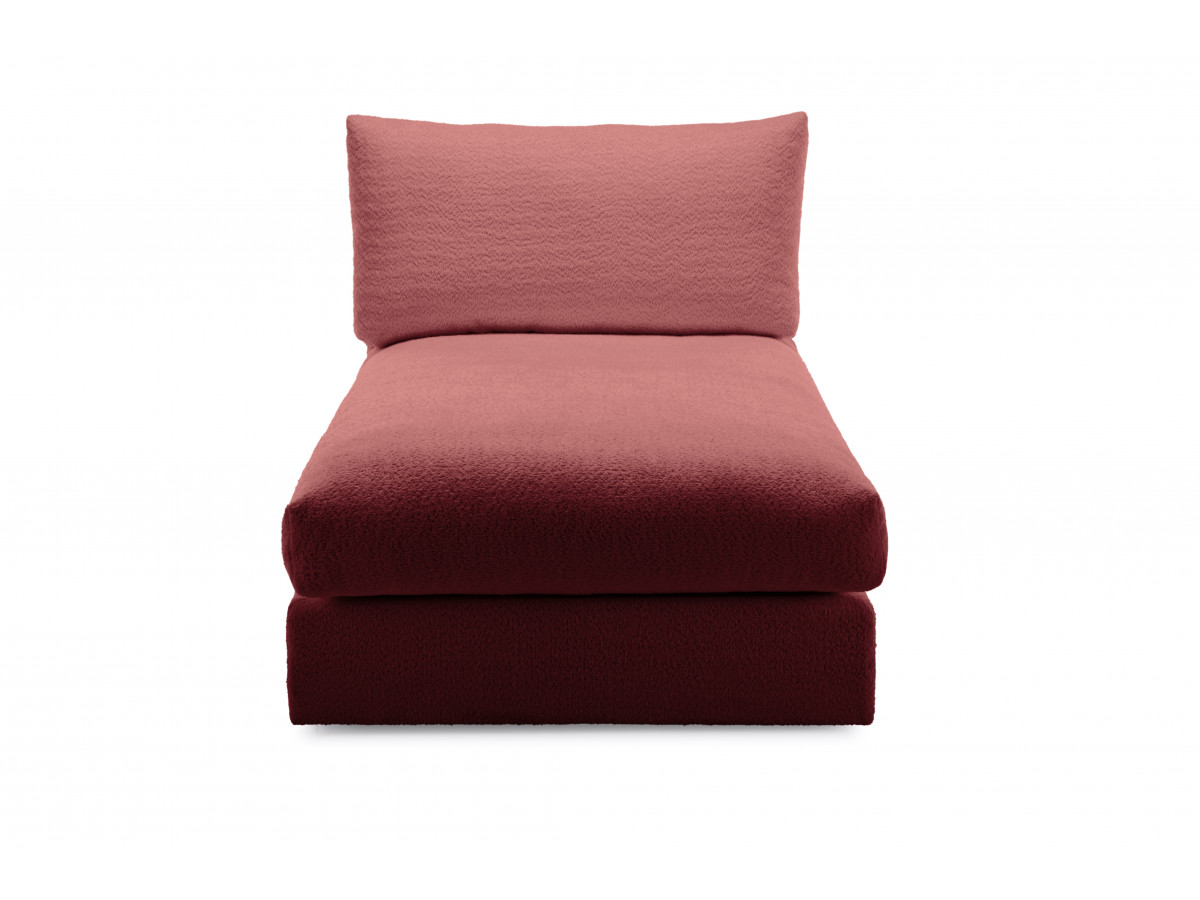 Méridienne pour canapé modulable PARIS tissu bouclette