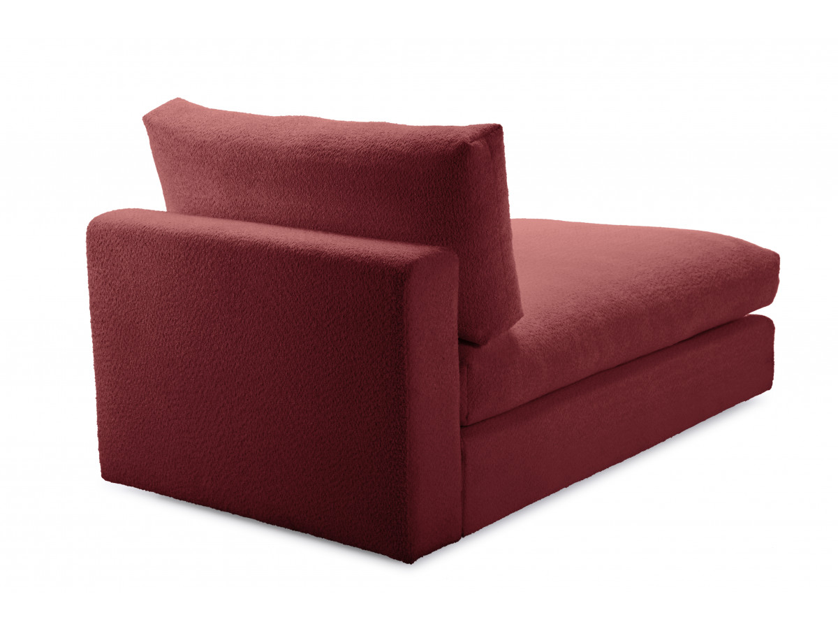 Méridienne pour canapé modulable PARIS tissu bouclette