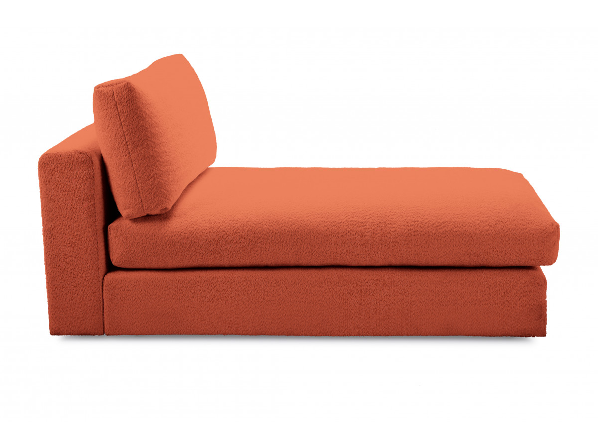 Méridienne pour canapé modulable PARIS tissu bouclette