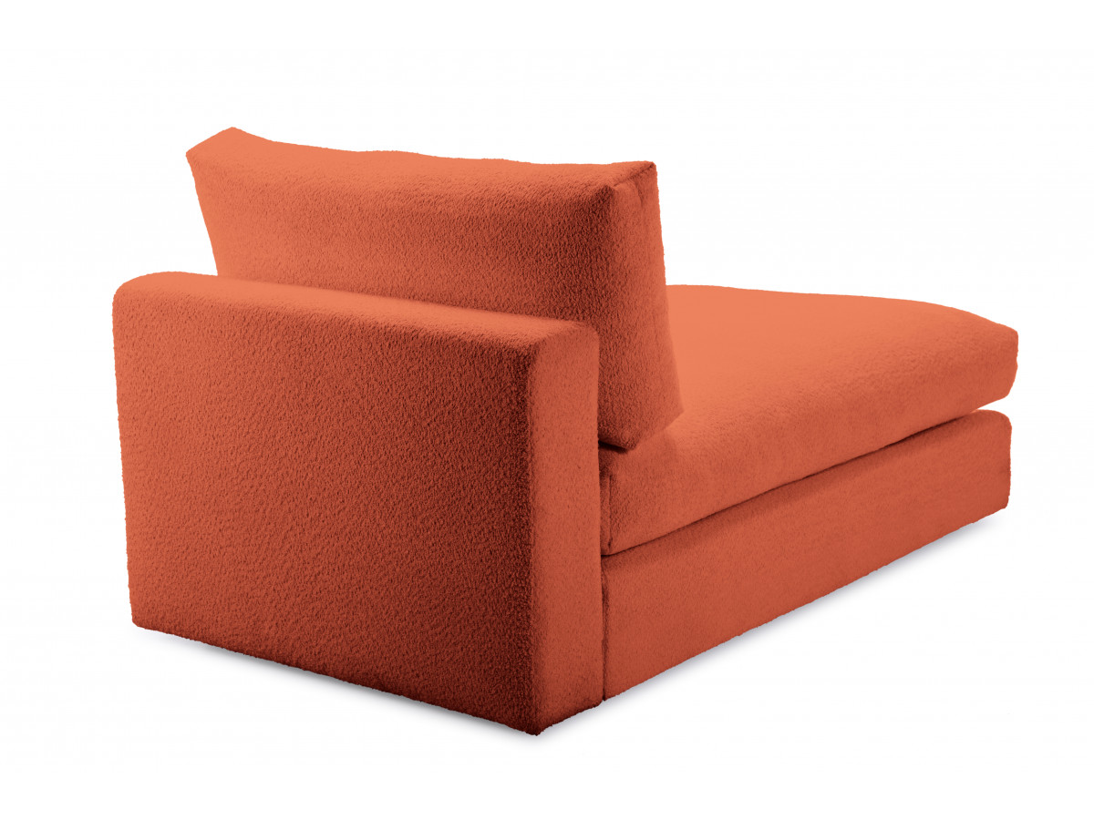 Méridienne pour canapé modulable PARIS tissu bouclette