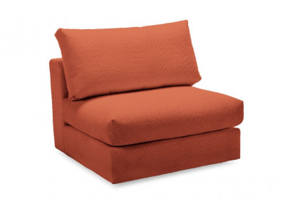 Chauffeuse 1 place pour canapé modulable PARIS tissu bouclette