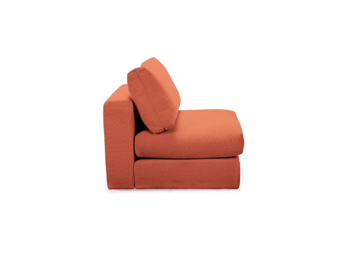 Chauffeuse 1 place pour canapé modulable PARIS  tissu bouclette