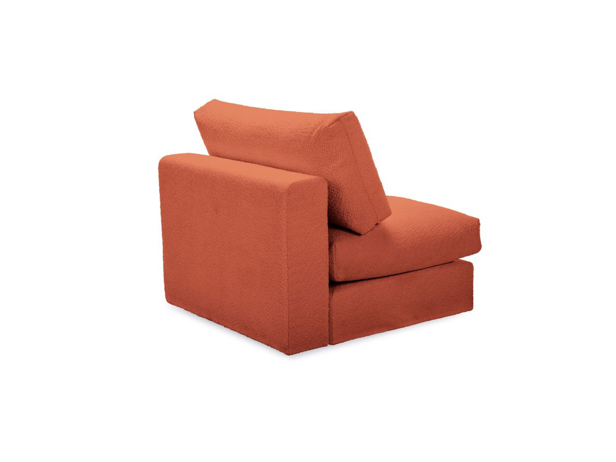 Chauffeuse 1 place pour canapé modulable PARIS  tissu bouclette