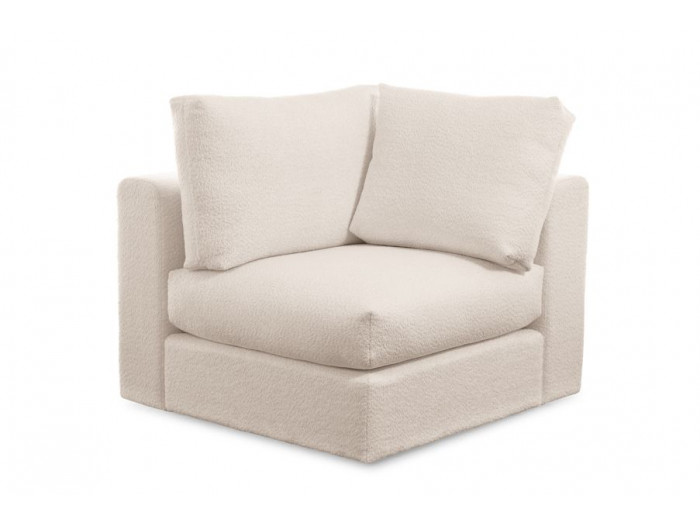 Angle pour canapé modulable PARIS tissu bouclé