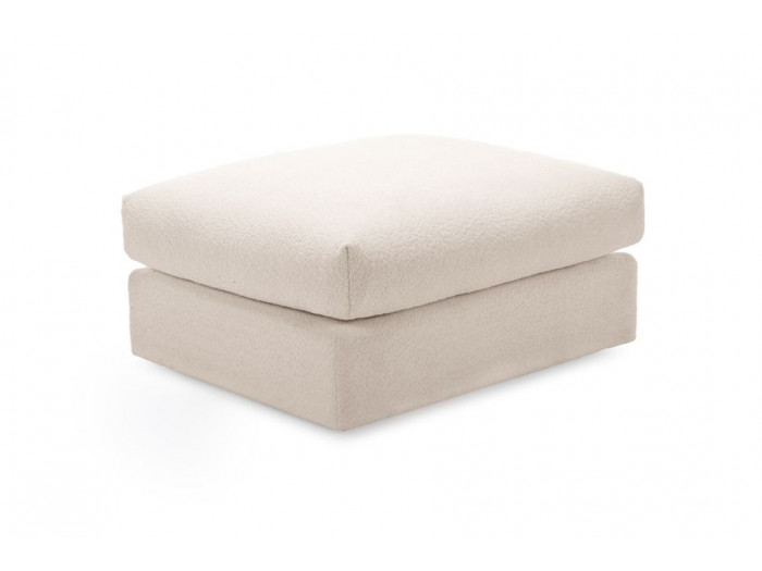 Pouf Paris tissu bouclé