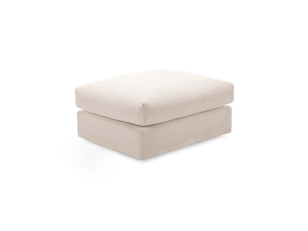 Pouf ultra moelleux PARIS bouclette beige — vue 4