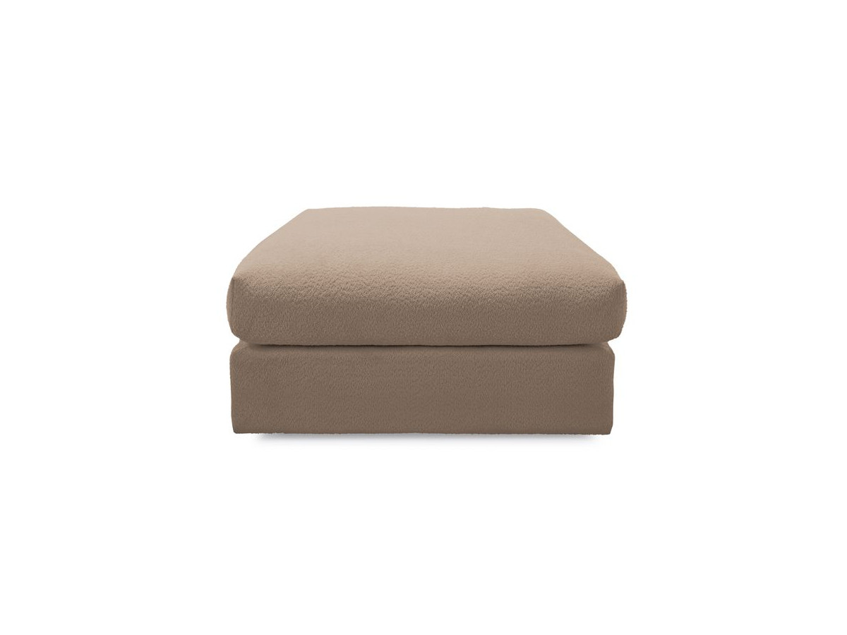 Pouf ultra moelleux PARIS bouclette marron — vue 5