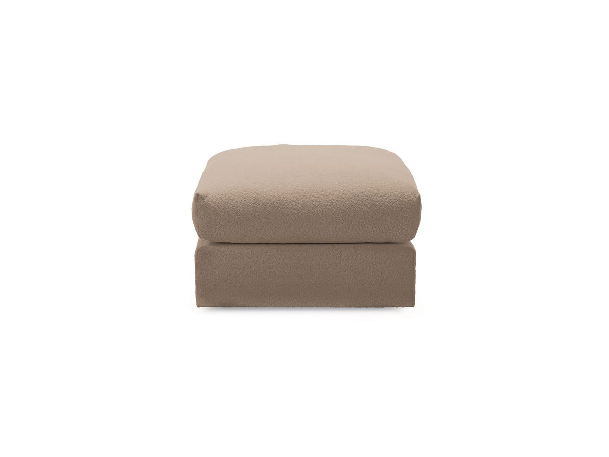 Pouf ultra moelleux PARIS bouclette marron — vue 6