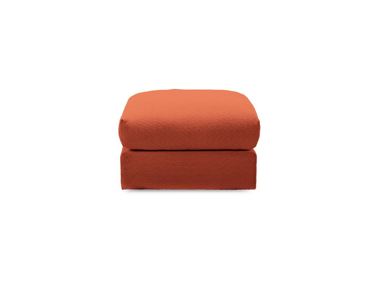 Pouf ultra moelleux PARIS bouclette orange — vue 6