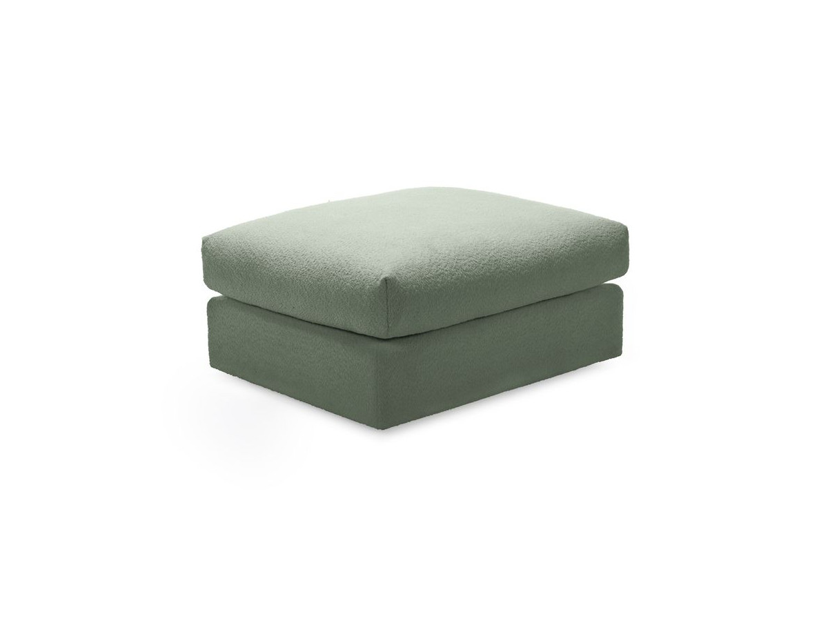 Pouf ultra moelleux PARIS bouclette vert — vue 4