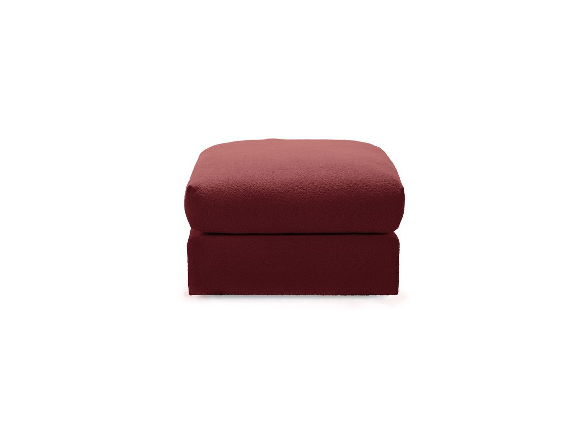 Pouf ultra moelleux PARIS bouclette rouge — vue 6
