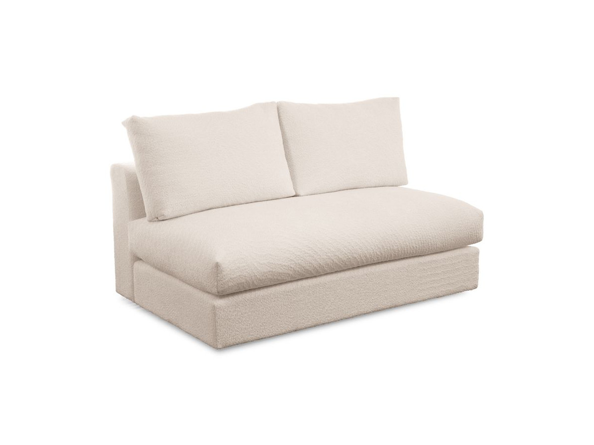 Chauffeuse 2 places pour canapé modulable PARIS bouclette beige — vue 5