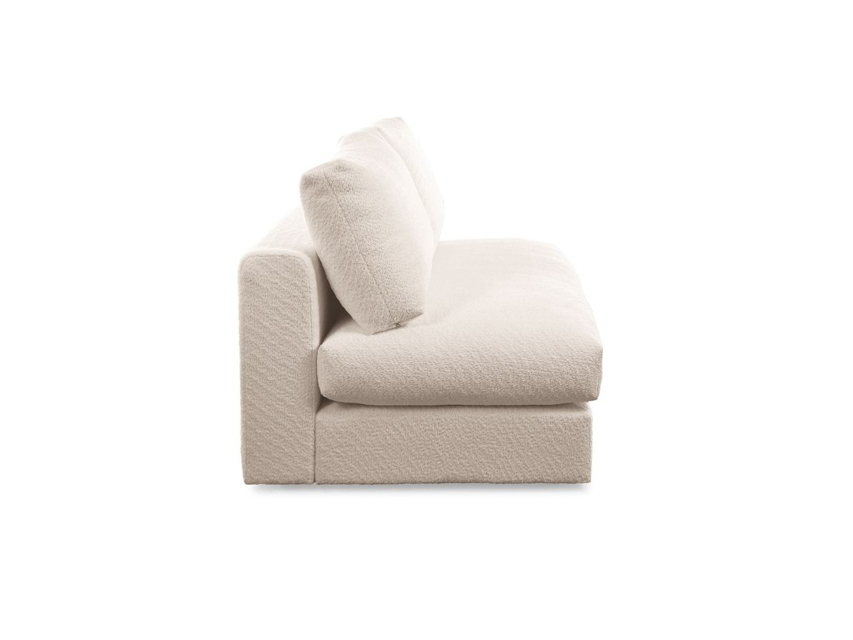 2-zits fauteuil voor de modulaire bank PARIS in badstof