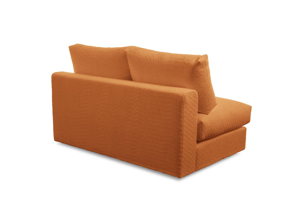 Chauffeuse 2 places pour canapé modulable PARIS tissu bouclette