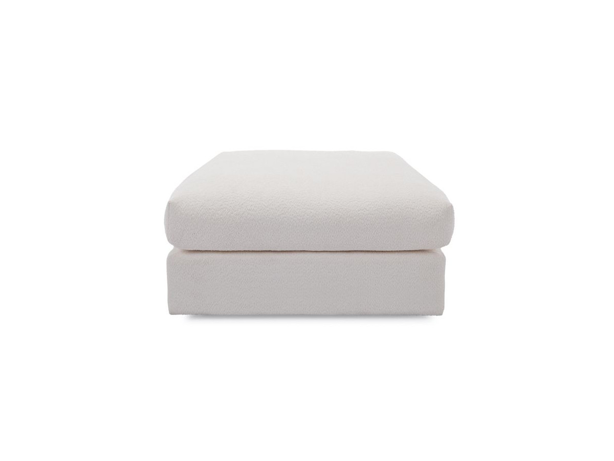 Pouf ultra moelleux PARIS bouclette blanc — vue 5