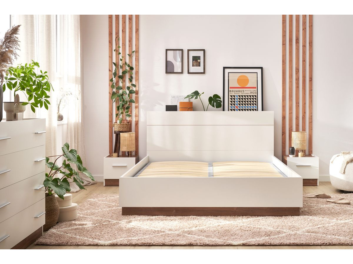 ZENITA set met opbergbed + ladekast + 2 nachtkastjes