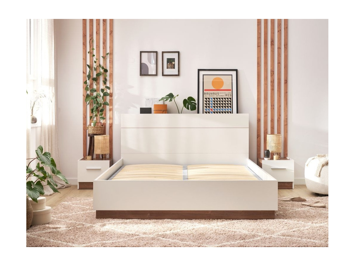 ZENITA set met opbergbed + 2 nachtkastjes